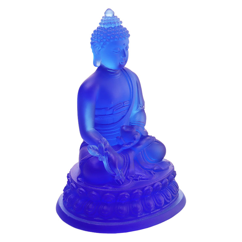 LAETUS Liuli Crystal Medicina Buddha Statue
