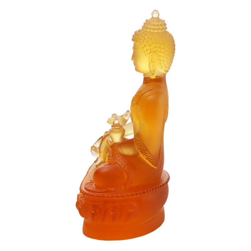 LAETUS Liuli Crystal Medicina Buddha Statue