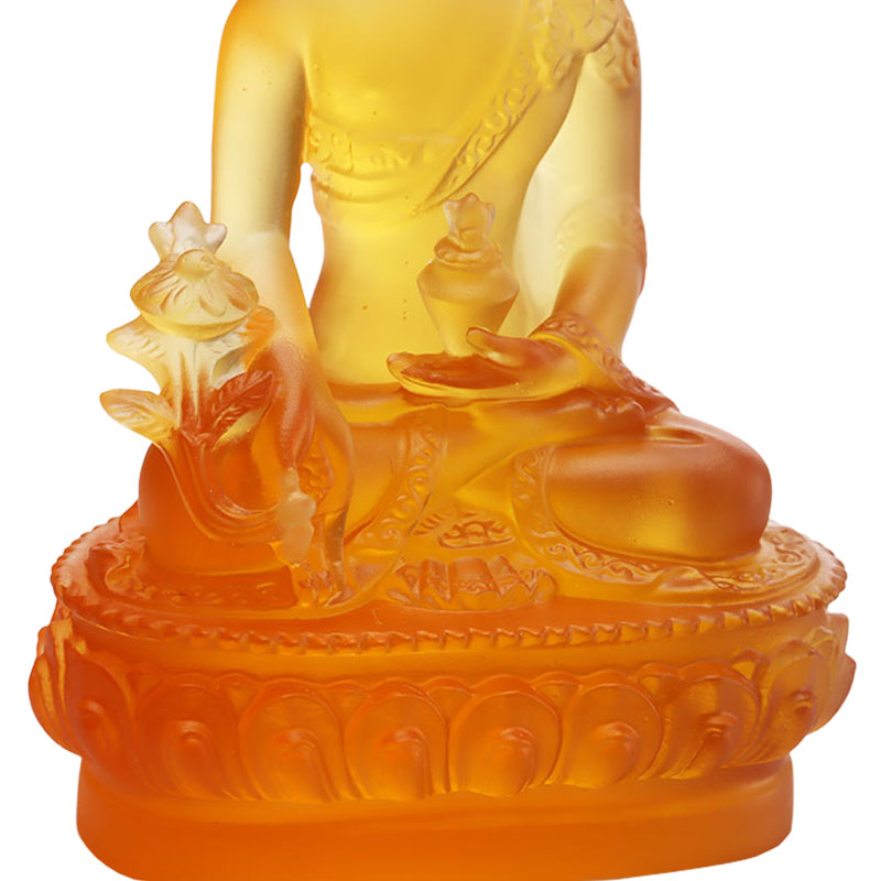 LAETUS Liuli Crystal Medicina Buddha Statue