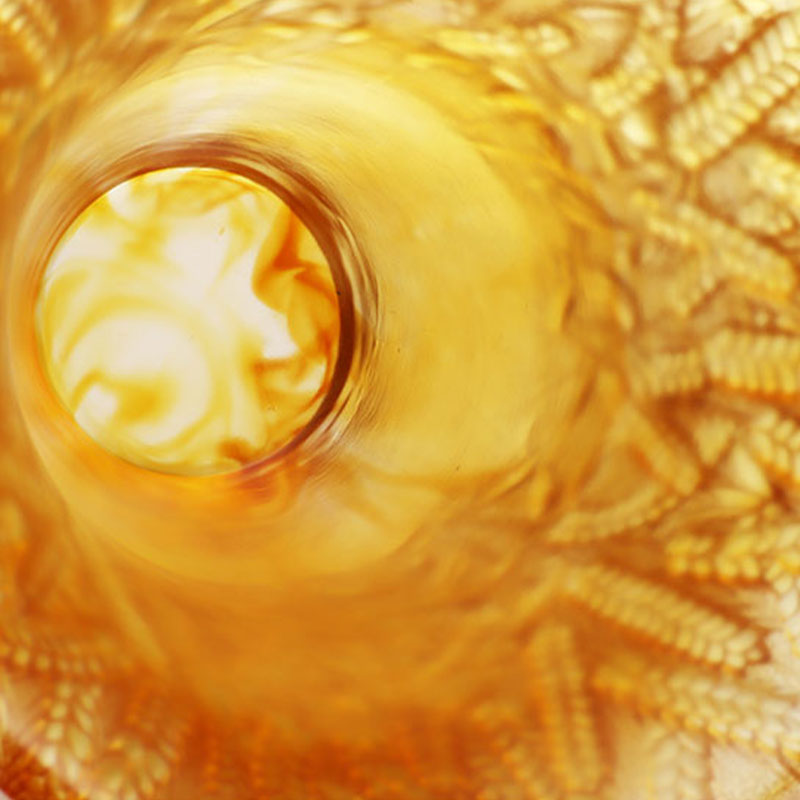 Auriculae triticum electri Vase vitreum impressum